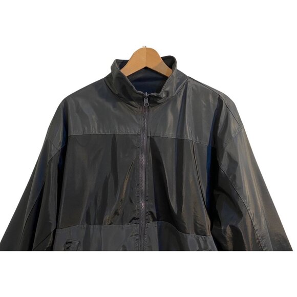 Black Waterproof Men’s Utility & Rain Jacket, Overcoat Sz. S / M (Outdoors) - Picture 6 of 8